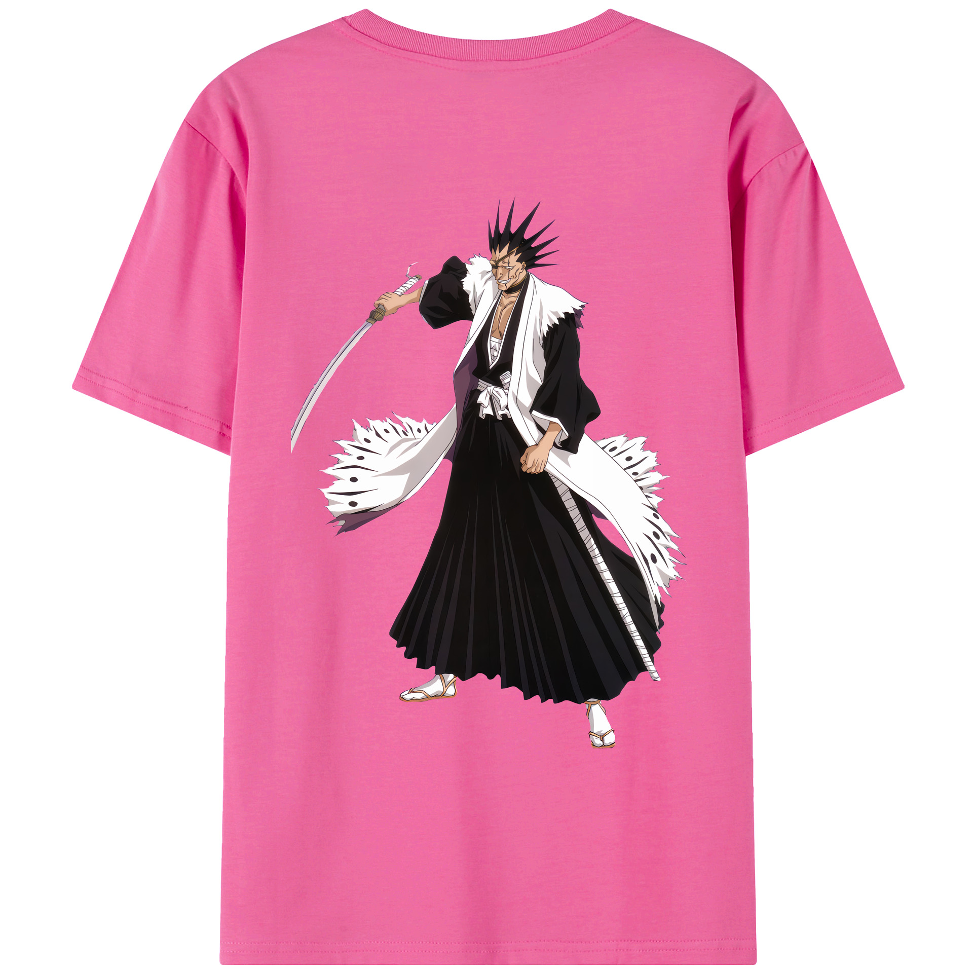 （画像用） ブリーチ ざらき けんぱち BLEACH Zaraki Kenpachi レディース半袖Tシャツ(バックプリント)